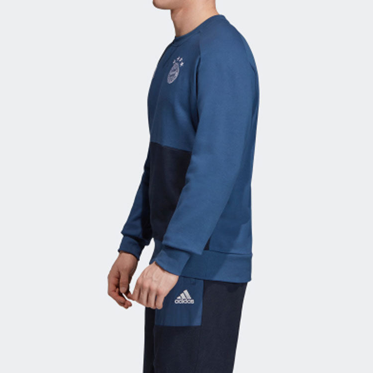 adidas FCB SSP CR SWT Soccer/Football Bayern Munich Black Pullover Dark Blue DX9221