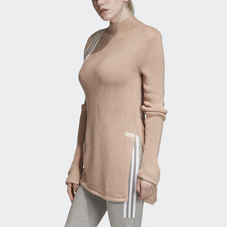 (WMNS) adidas originals Tlrd Side Forked Pullover Wool Sweater Pearl Pink FN2795