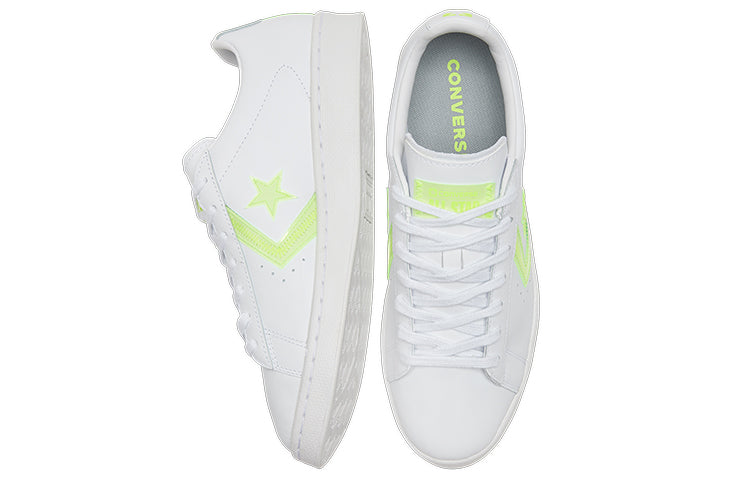 Converse Pro Leather Low 'Hi-Vis Collection - White Lemon Neon' 169505C