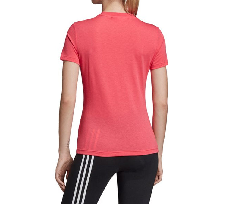(WMNS) adidas Logo Alphabet Printing Sports Short Sleeve Red EB3788