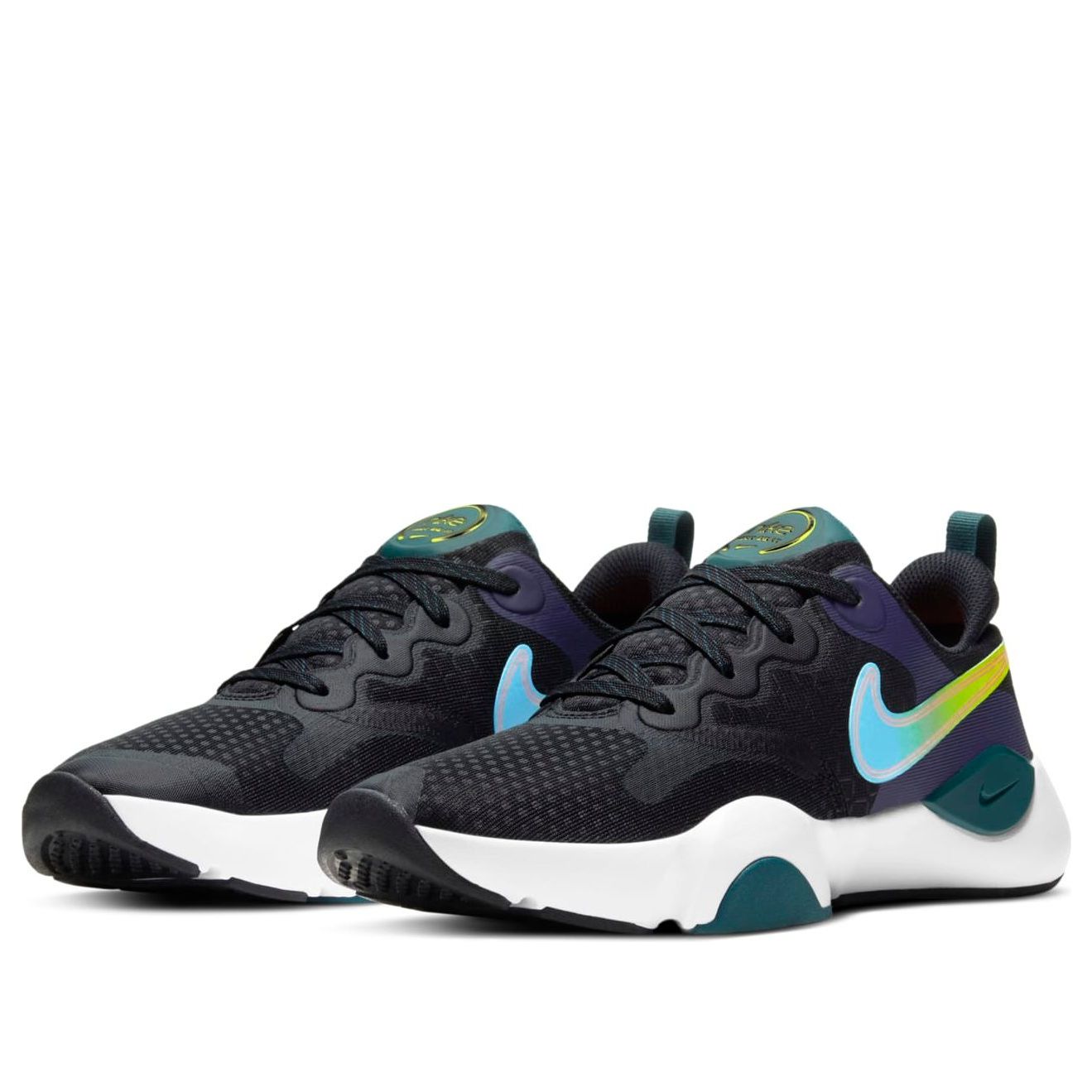 (WMNS) Nike SpeedRep Training Shoes 'Black Light Blue Lime' CU3583-013