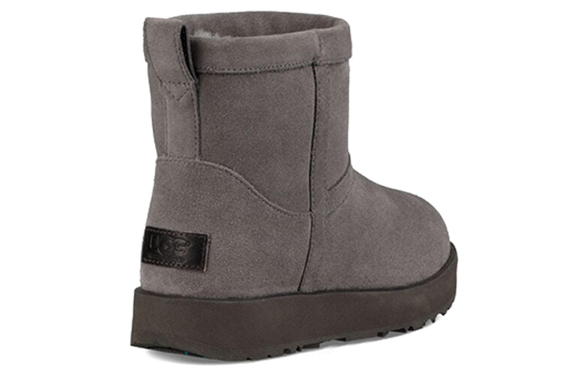 (WMNS) UGG Classic Mini Waterproof 'Grey' 1019643-MTL