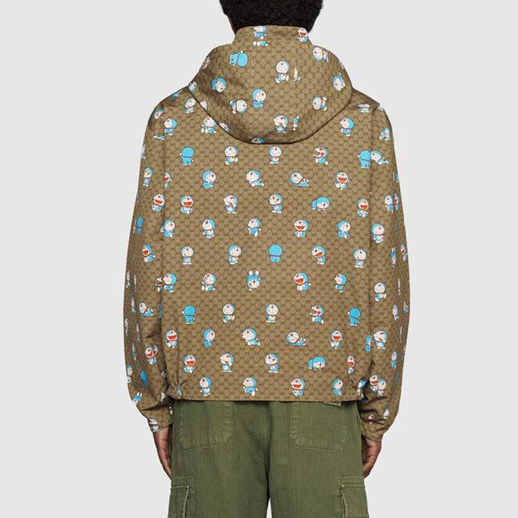 Gucci X Doraemon Reversible Nylon GG Jacket 'Beige Green' 654753-ZAGUC-2138