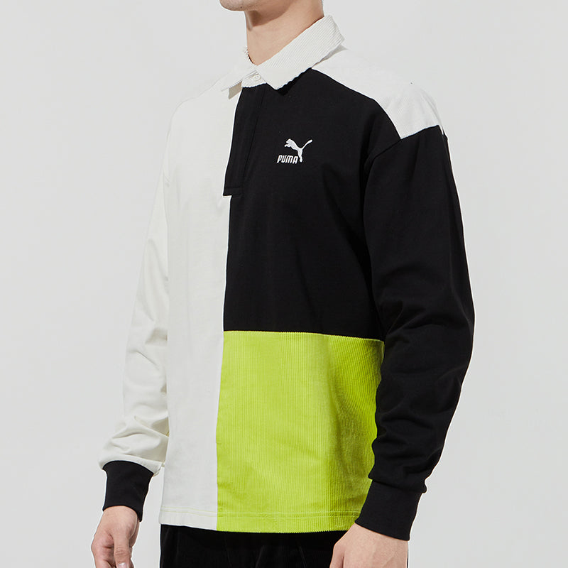 PUMA Retro Color Block Polo Shirt 'Black' 534680-93
