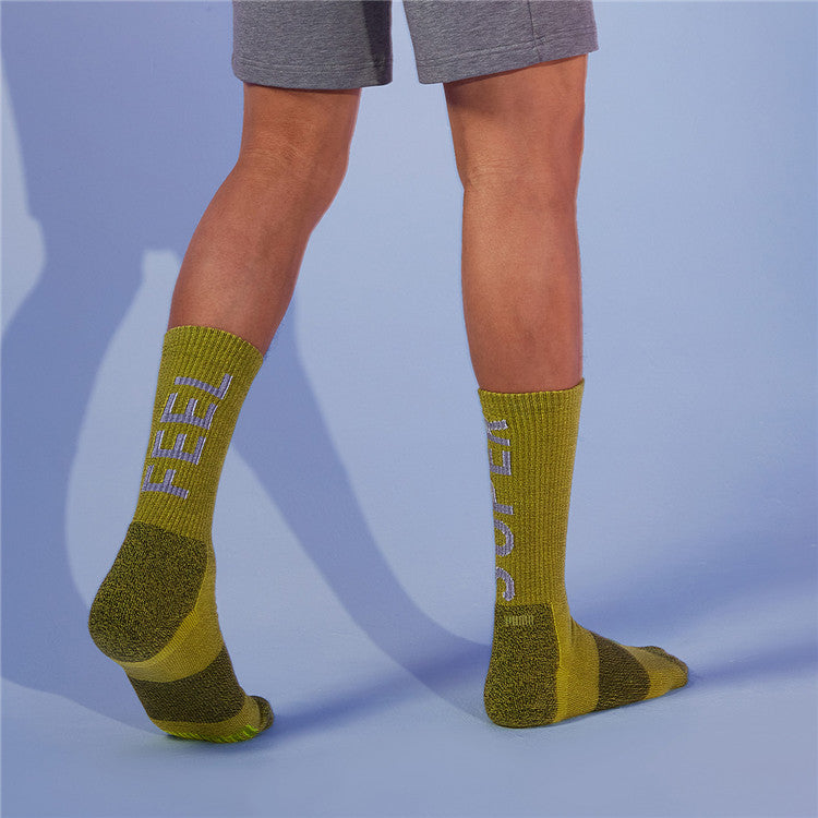 PUMA Fleece Lined Long Sock 3 Pair 'Green' 100002546-004