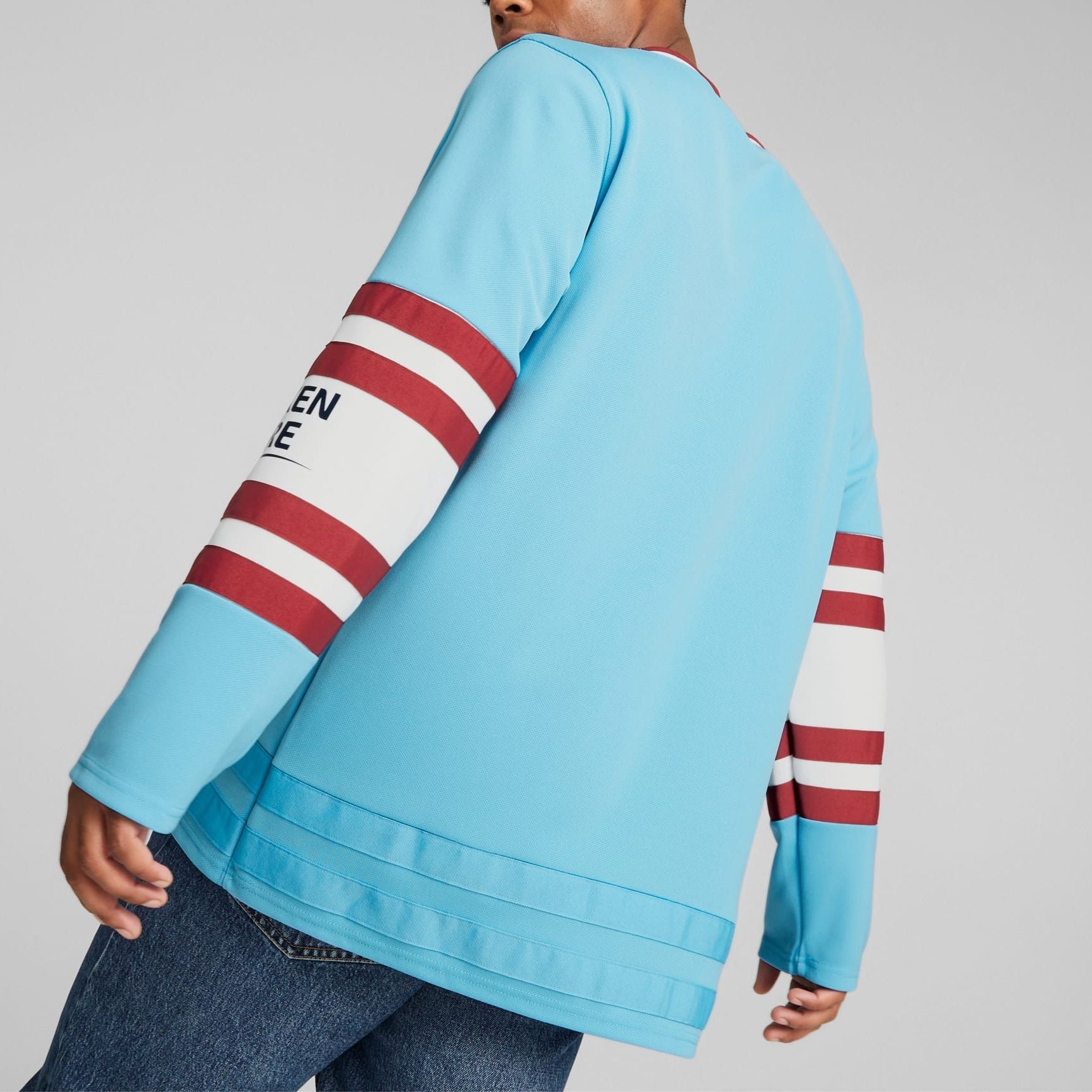 PUMA Manchester City Oversize Winter Long Sleeves Jersey 'Blue' 769465-01