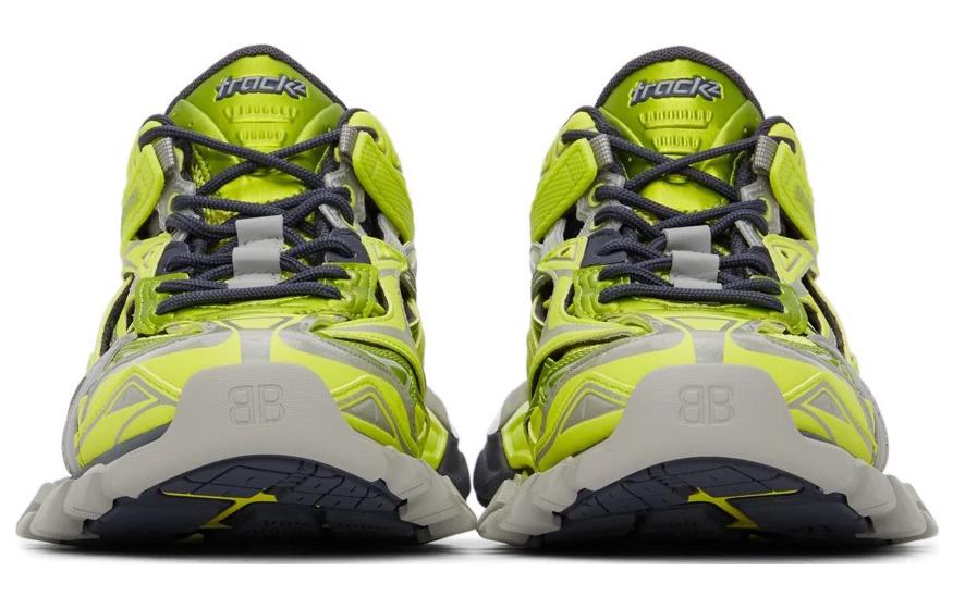 (WMNS) Balenciaga Track.2 'Grey Neon Yellow' 568615W3AE23512