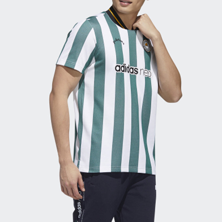 adidas neo adidas Yellow Sports Short Sleeve Green White GL7216