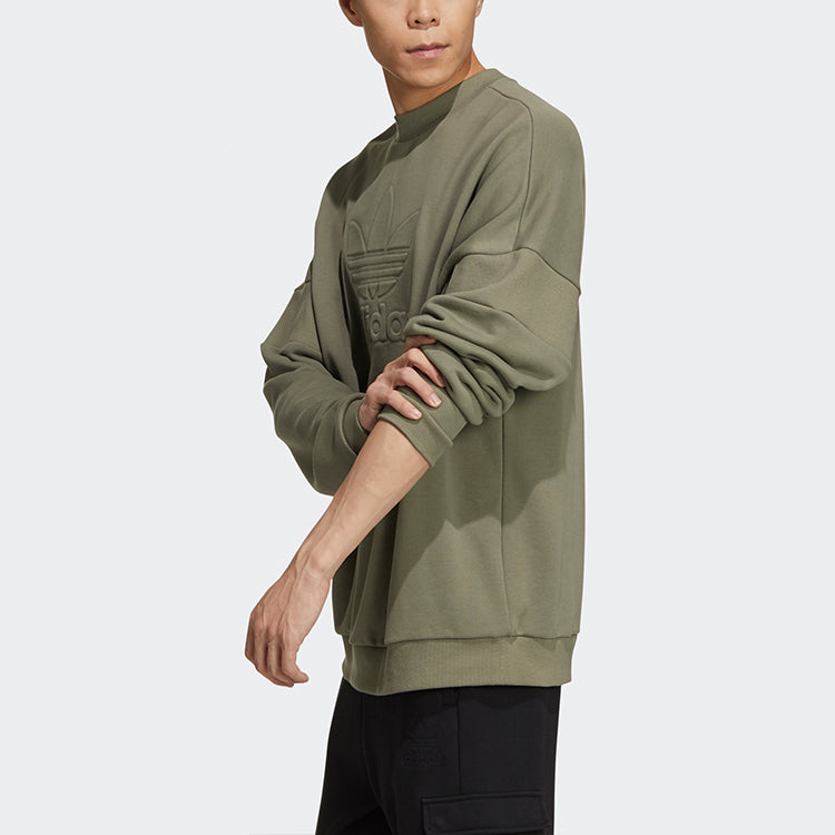 adidas originals Embossed Crew Sports Vests For Men Ruins Green GT7298