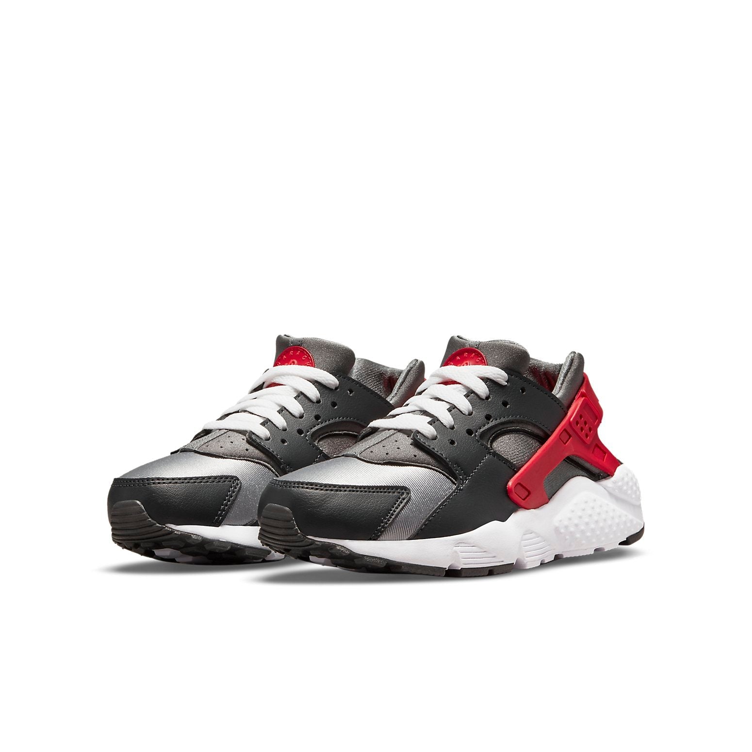 (GS) Nike Huarache Run 'Dark Smoke Grey University Red' 654275-041