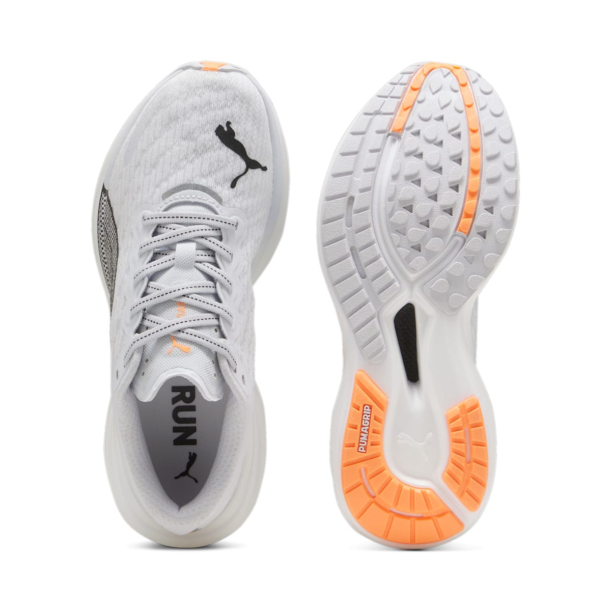 (WMNS) PUMA Deviate Nitro 2 'Silver Mist Neon Citrus' 376855-27