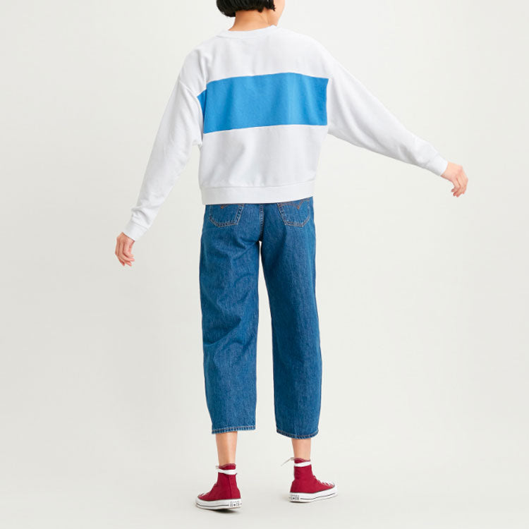 (WMNS) Levi's Casual Sports Long Sleeves T-Shirt 'White' 85777-0000