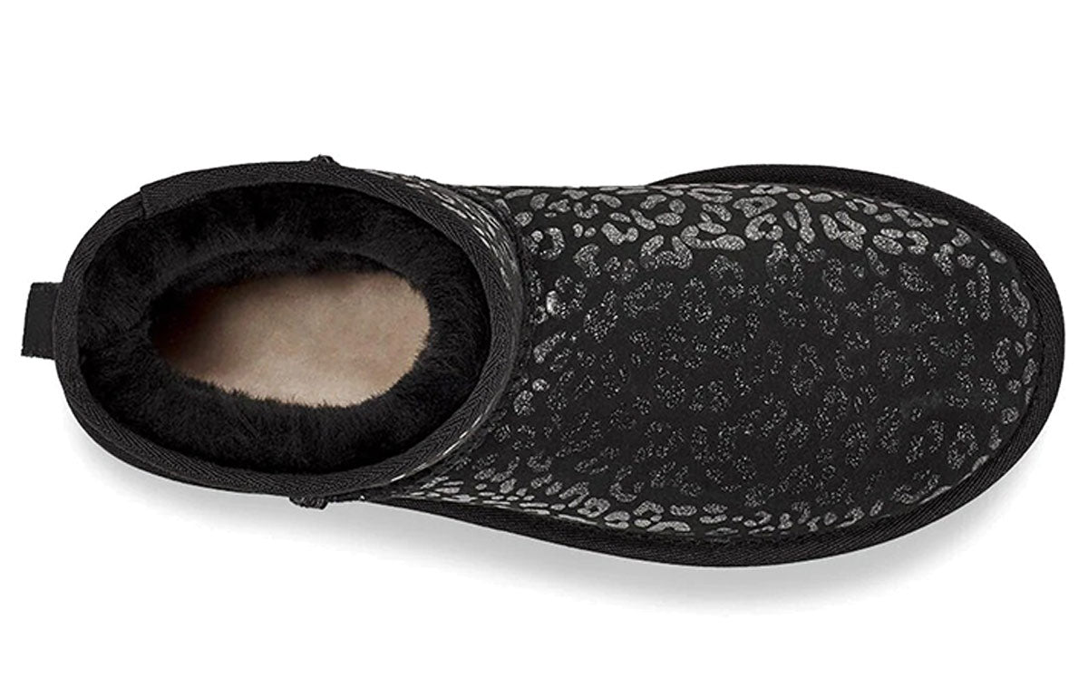 (WMNS) UGG Classic Mini Snow Leopard Black 1113494-BLK