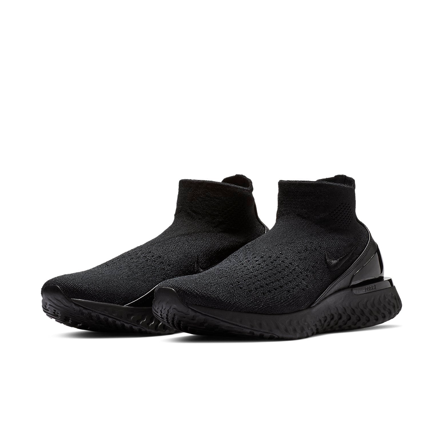 (WMNS) Nike Rise React Flyknit 'Black' AV5553-003