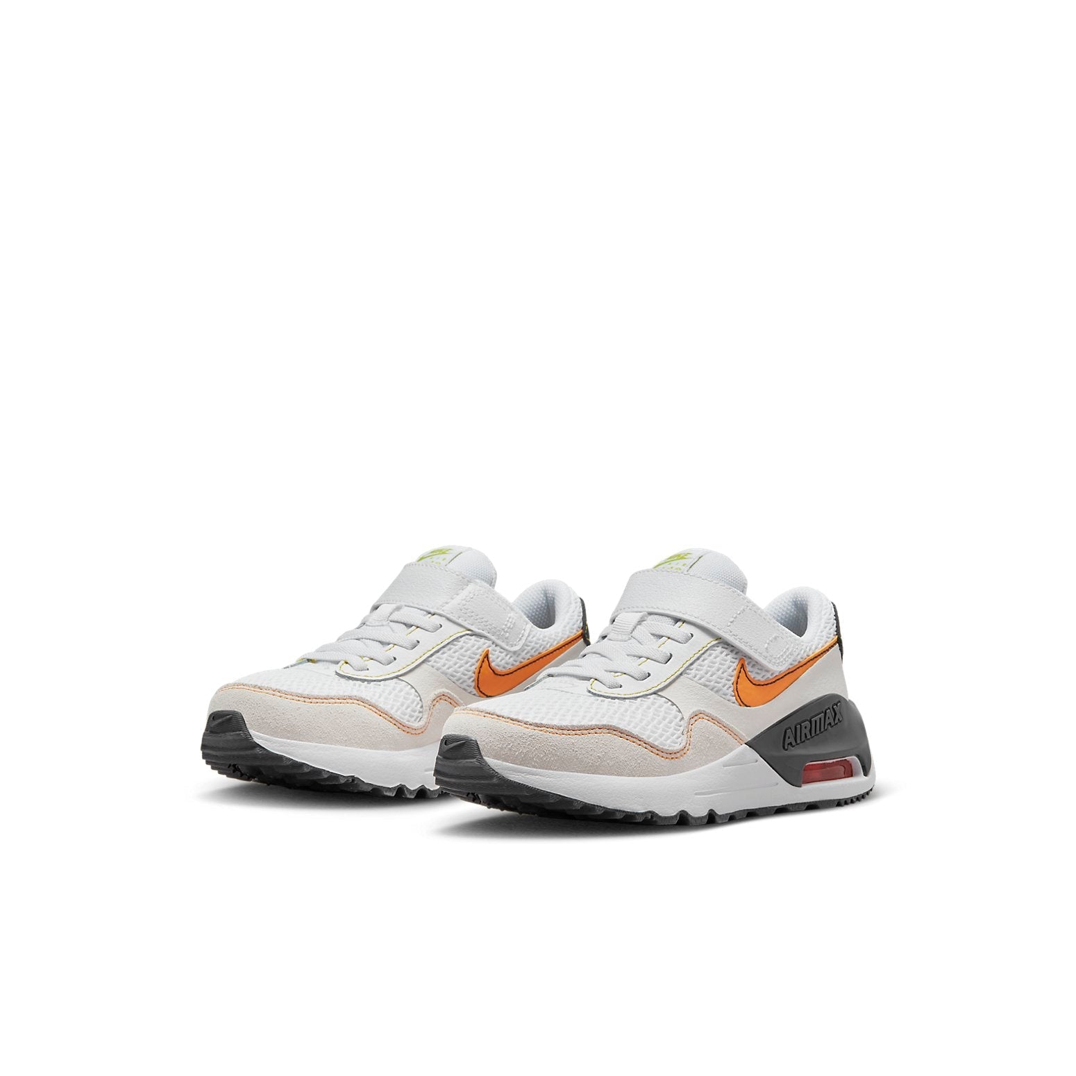 (PS) Nike Air Max SYSTM Shoes 'White Vivid Orange' DQ0285-109