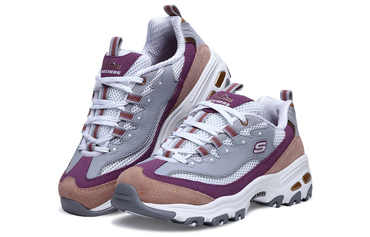 (WMNS) Skechers D'lites 2.0 Chance 'Grey Purple' 13146-GYPK