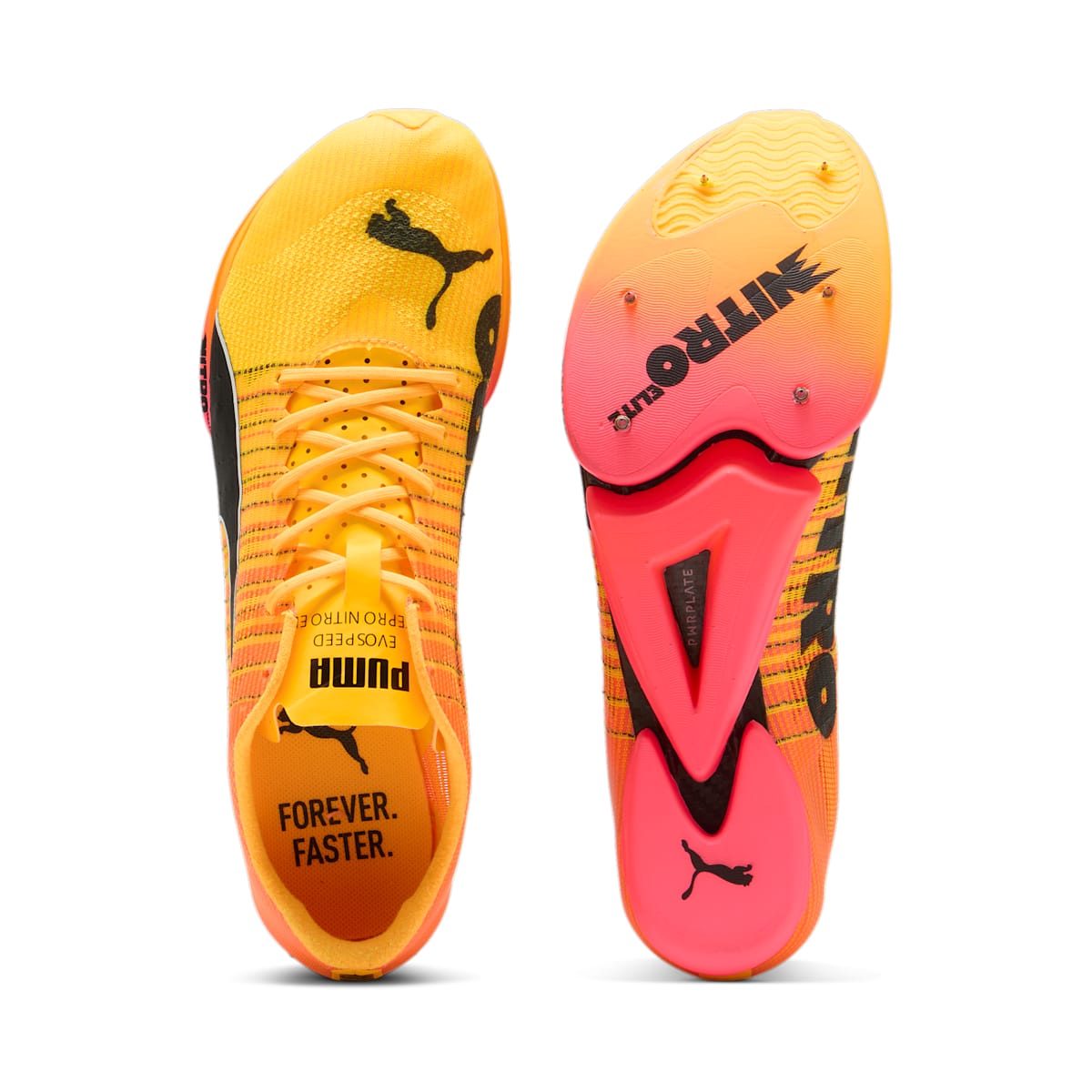 (WMNS) PUMA evoSPEED Fortepro NITRO Elite Shoes 'Orange Black' 311834-01