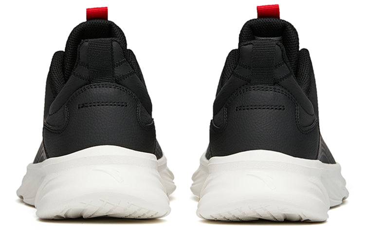 ANTA Running Series Sneakers 'Black Leather Red' 112145571-8