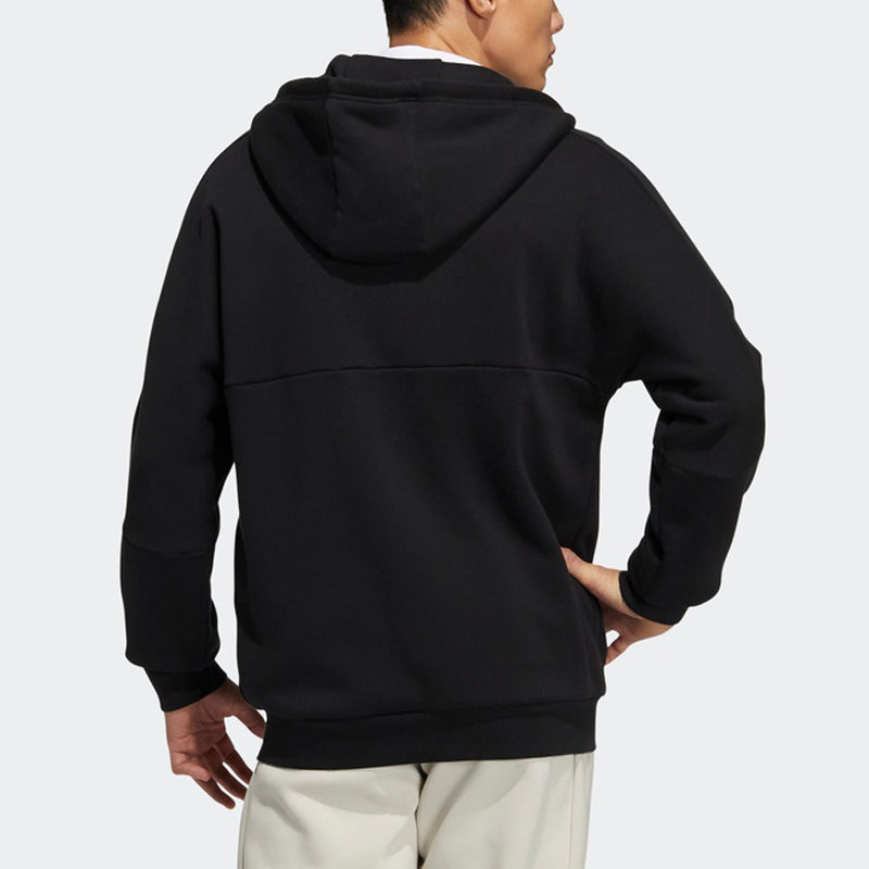 adidas Splicing hooded Zipper Jacket Black HG1835