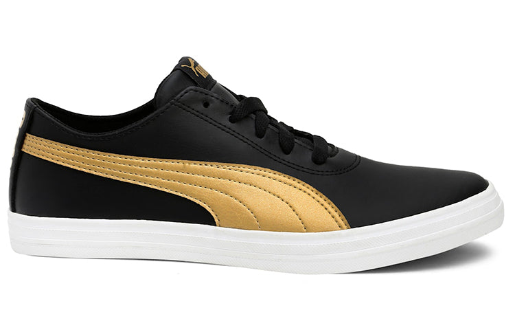 (WMNS) PUMA Cayden Idp Running Shoes Black/Gold 372091-01