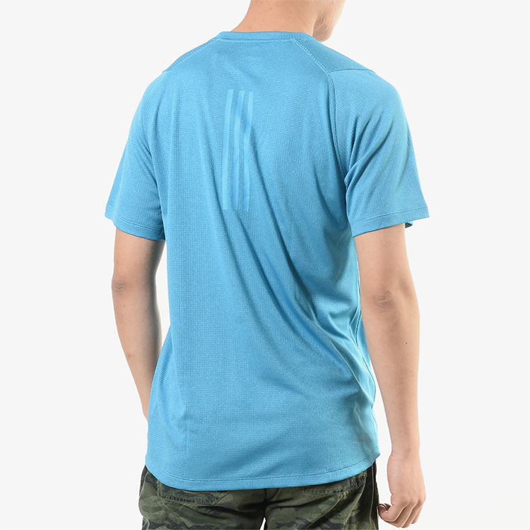 adidas Logo Training Sports Short Sleeve Blue DX0794