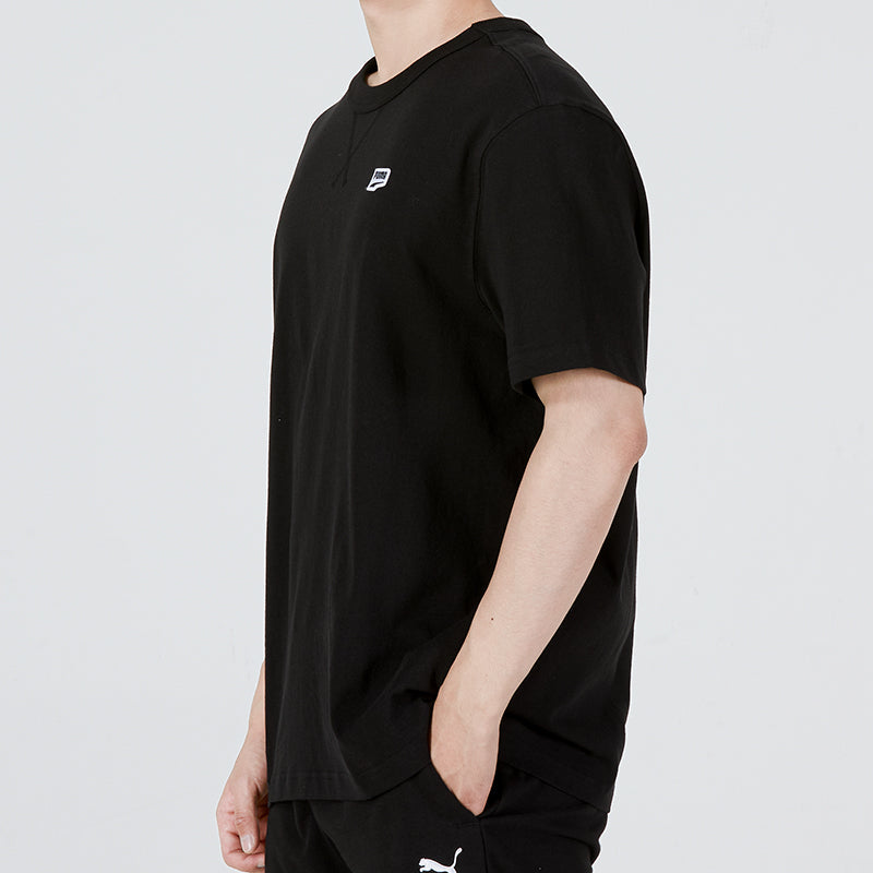 PUMA Small Logo Downtown Tee 'Black' 535387-01