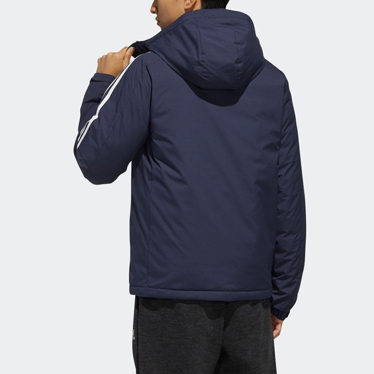 adidas 3st Down Jkt waterproof Outdoor Slim Fit hooded down Jacket Blue EH3997