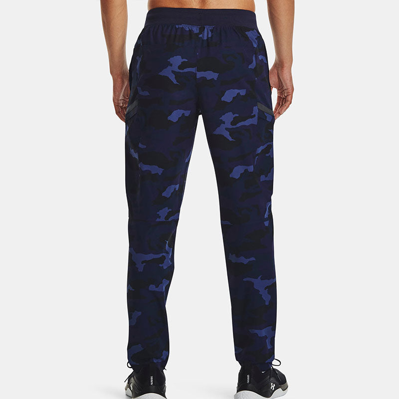 Under Armour Elite Cargo Printed Pants 'Midnight Navy Black' 1373869-410