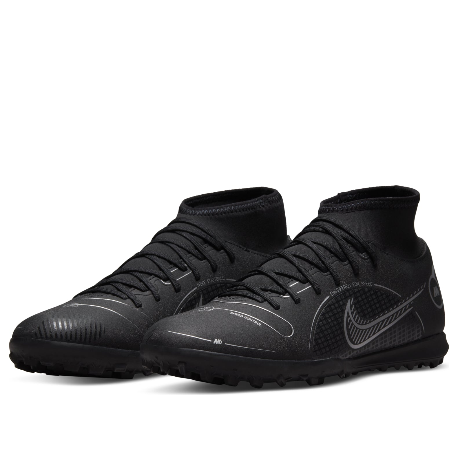 Nike Mercurial Superfly 8 Club TF 'Black Metallic Silver' DJ2909-007