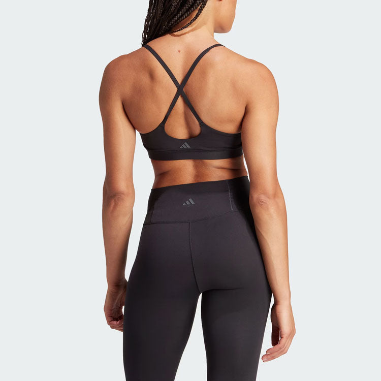 (WMNS) adidas All Me Light Support Bra Asia Sizing 'Black' IQ3374