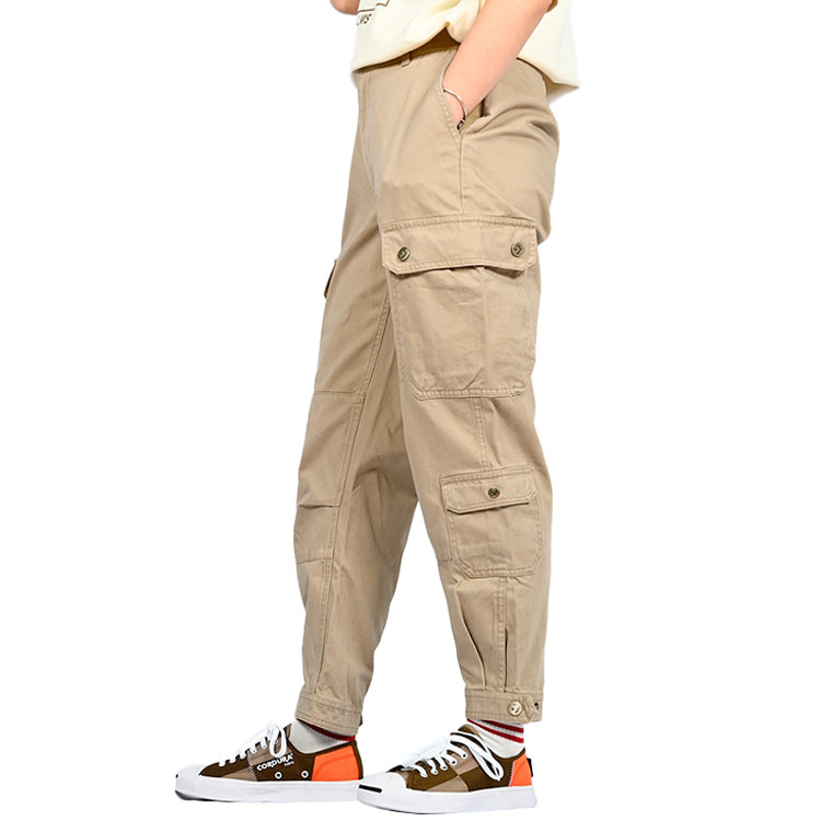 (WMNS) Converse Woven Cargo Utility Pants Asia Sizing 'Beige' 10019438-A01