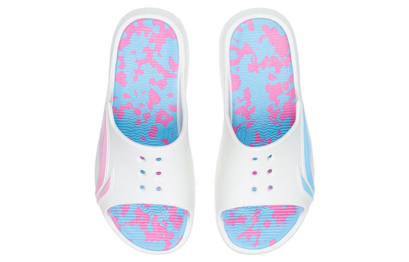 (WMNS) Li-Ning LNBB Slides 'White Blue' ABTS004-3
