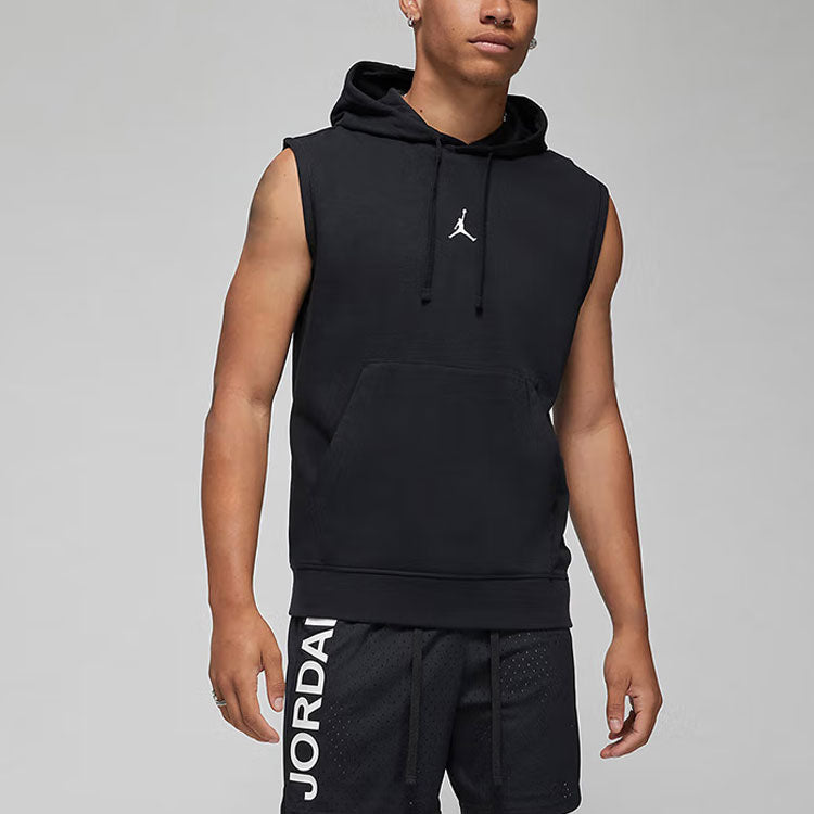 Air Jordan Dri-FIT Sport Sleeveless Breathable Solid Color Pullover hooded Vest Black DM2822-010
