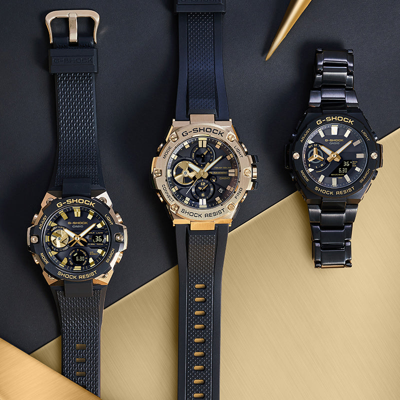 CASIO G-Shock G-Steel 'Black Gold' GST-B100GB-1A9PFT