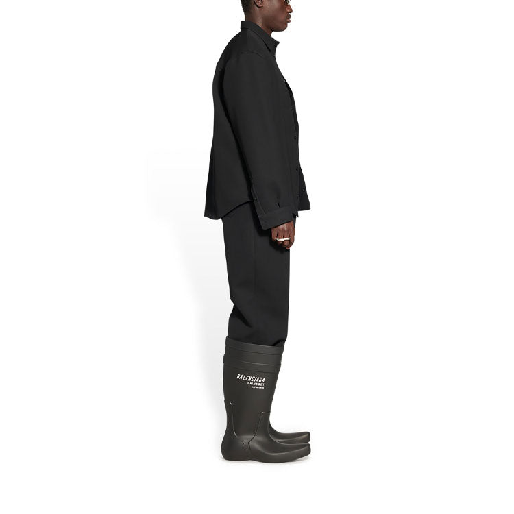 Balenciaga Wool Shirt Jacket 'Black' 704451TIT221000