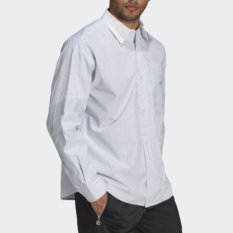 adidas originals Casual Sports Long Sleeves Shirt Sky Blue HD4799