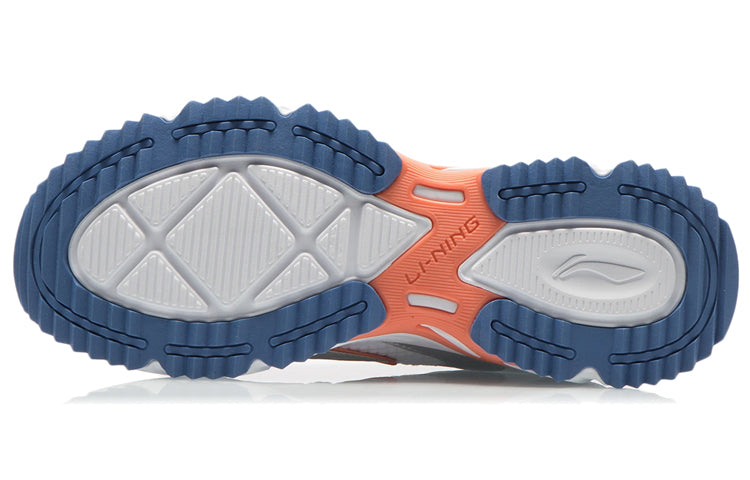 Li-Ning Retro Running Shoes 'Grey White Blue' ARLR013-6