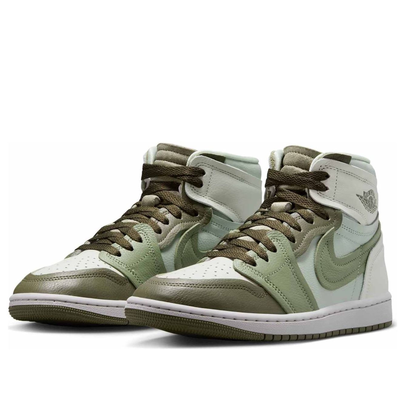 (WMNS) Air Jordan 1 High Method of Make 'Medium Olive Seafoam' FB9891-201