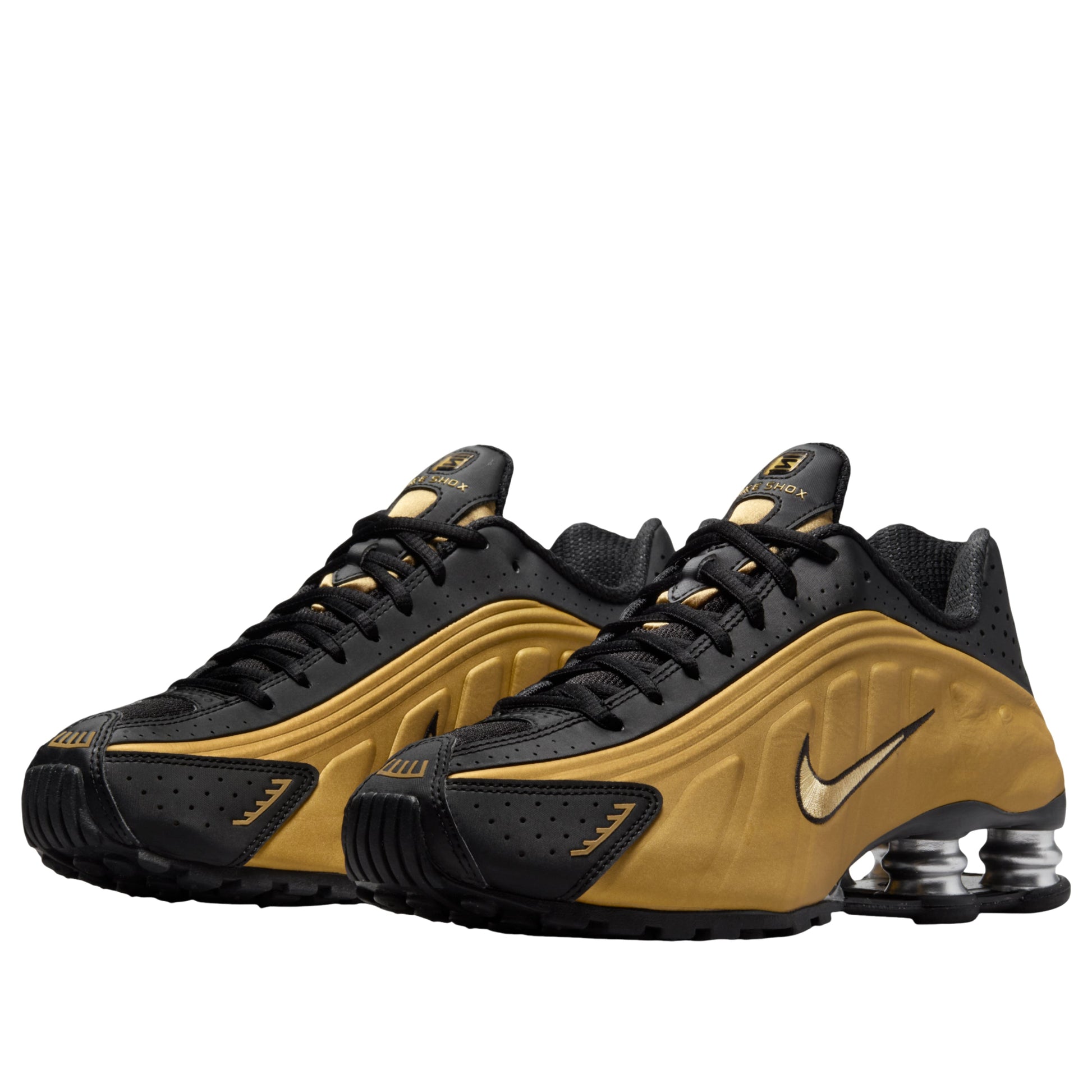 (WMNS) Nike Shox R4 'Black Metallic Gold' AR3565-005