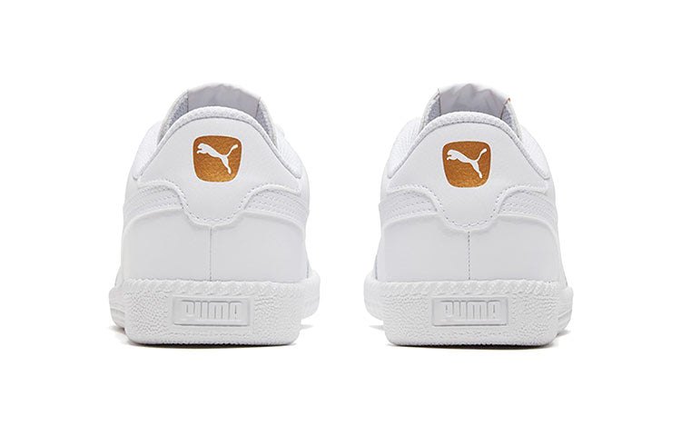 PUMA Astro Cup L White/Gold Low Casual Board Shoes 364585-03