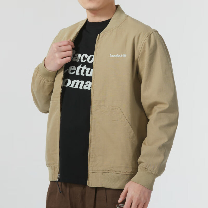 Timberland Logo Casual Jacket 'Tan' A6R1N-DH4