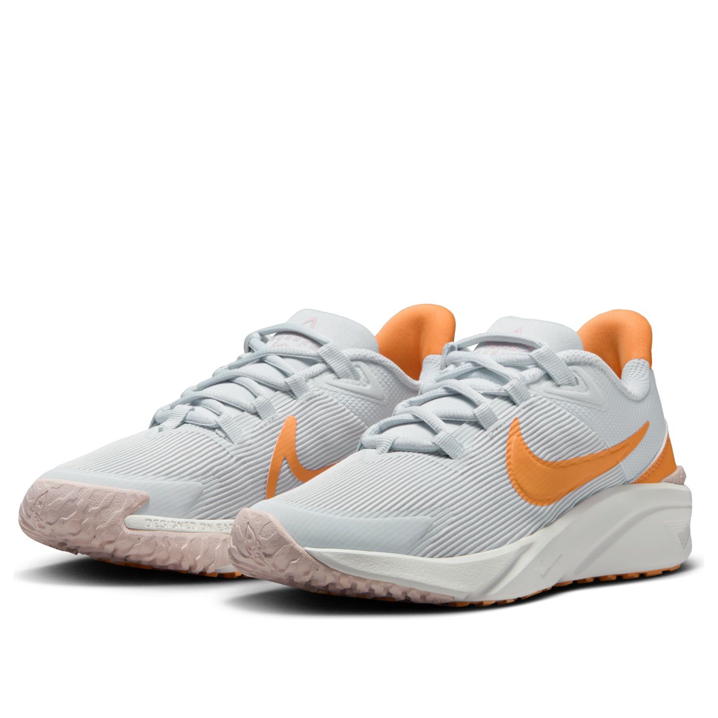 (GS) Nike Star Runner 4 'White Orange' DX7615-008