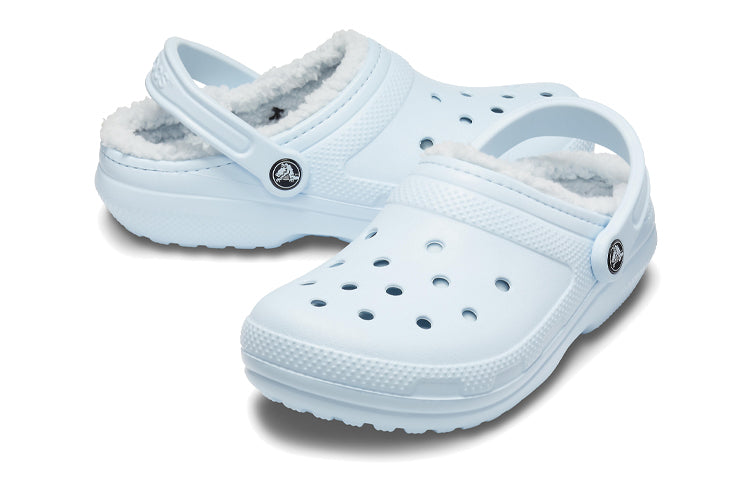 Crocs Classic Lined Clog Slip-On 'Baby Blue' 203591-4JZ