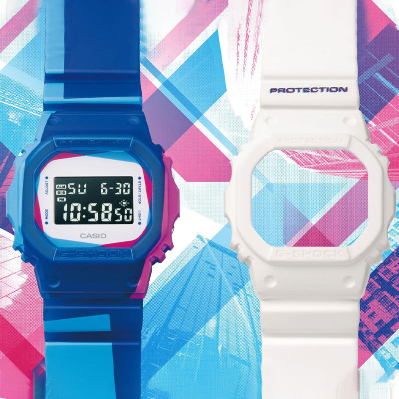 CASIO G-Shock Digital 'Blue' DWE-5600PR-2PR