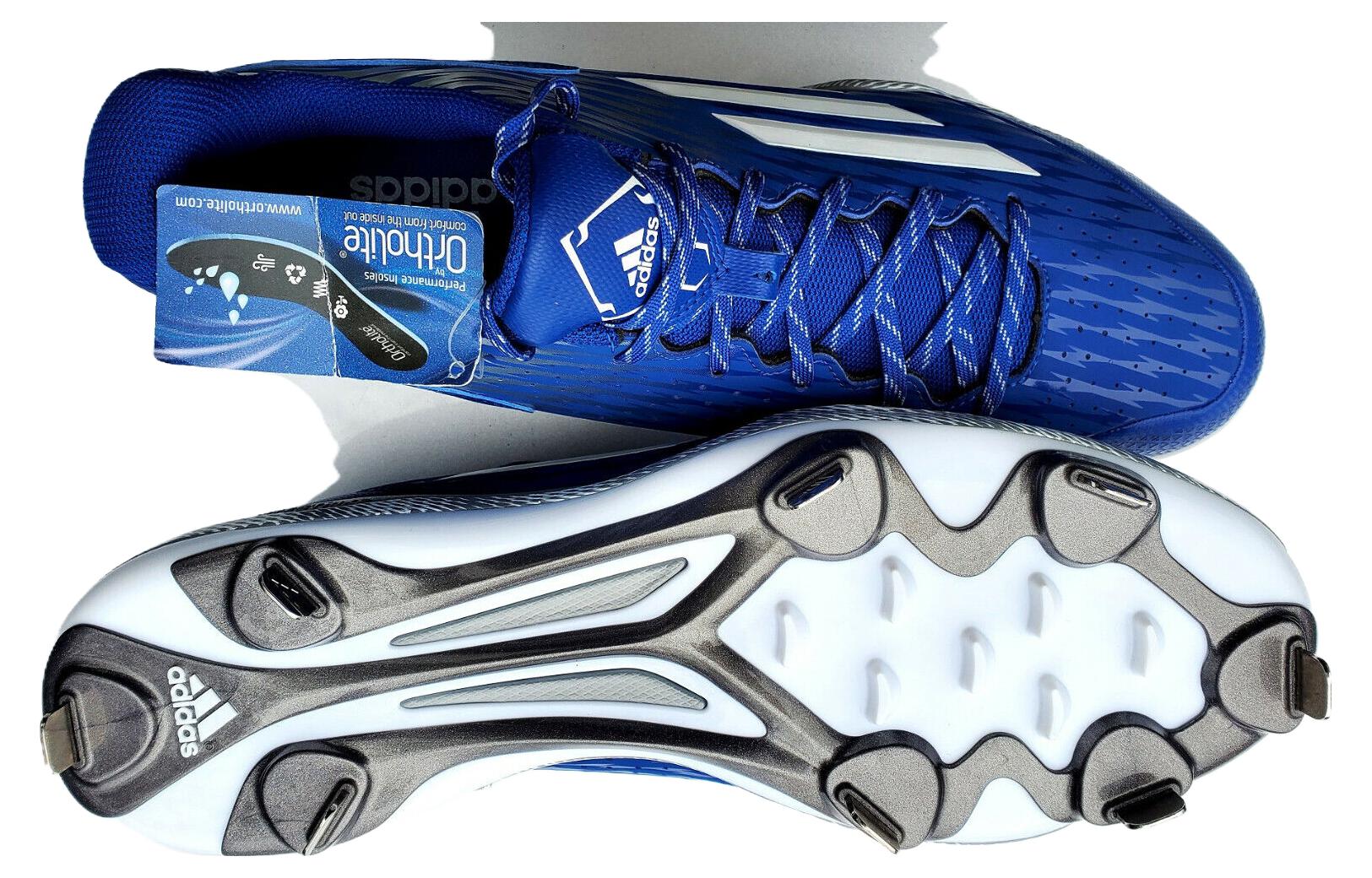 adidas PowerAlley Low Metal Baseball Cleats 'Blue' S84763