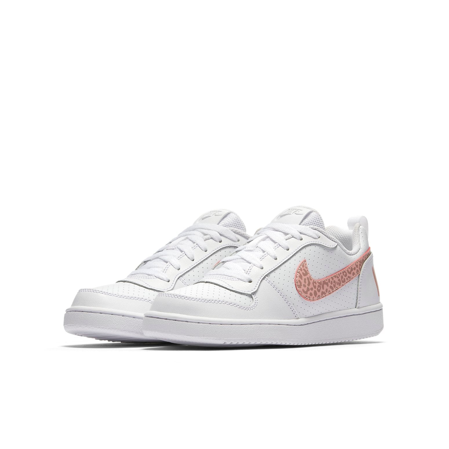 (GS) Nike Court Borough Low 'White Pink' 845104-101