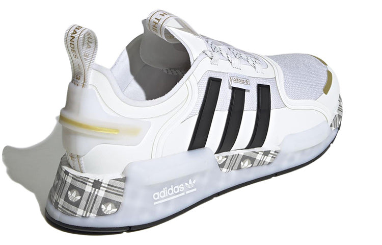 adidas NMD_R1 V3 'White Gold Plaid' ID6712