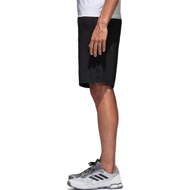 Men's adidas Solid Color Small Logo Printing Elastic Waistband Sports Shorts Black B45800