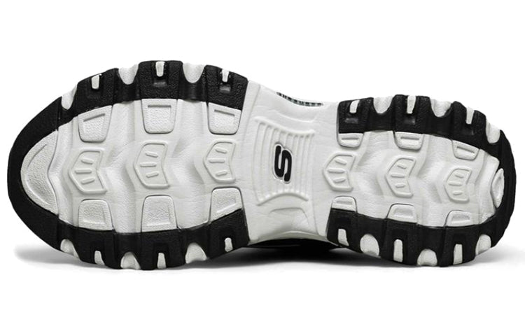 Skechers D'lites Running Shoes Black/White 52675-BLK
