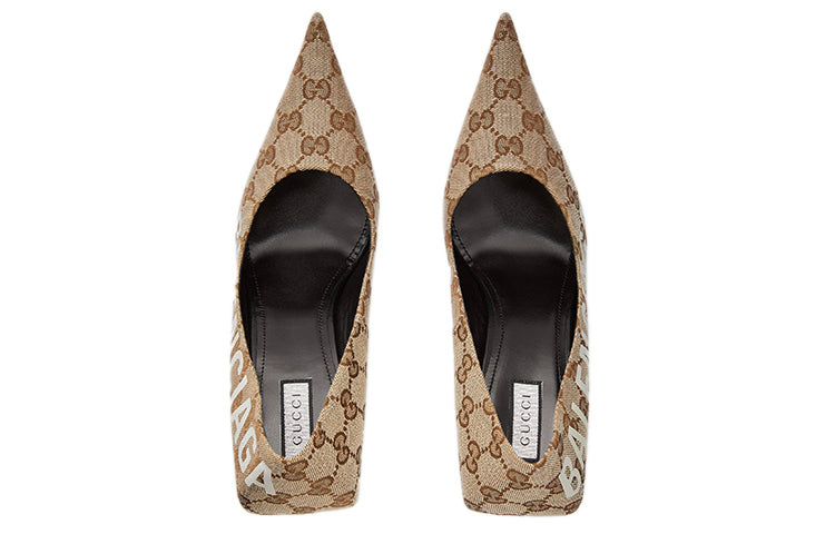(WMNS) Balenciaga x Gucci The Hacker Project Knife Pumps 'Beige' 676603-KQW00-9742
